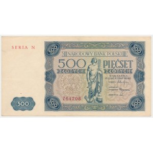 500 zloty 1947 - N