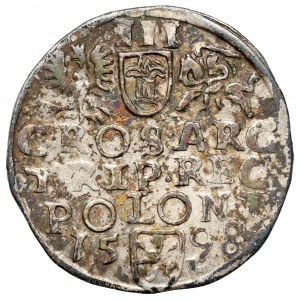 Zygmunt III Waza, Trojak Wschowa 1598 - pełna data