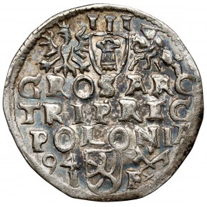 Sigismund III Vasa, Trojak Poznań 1594 - extended - LI
