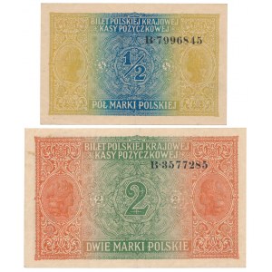 Generał 1/2 i 2 mkp 1916 - zestaw (2szt)