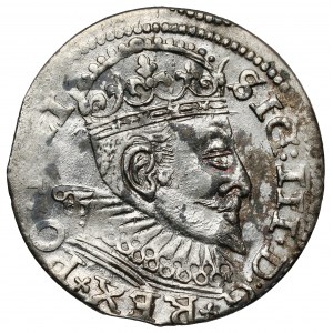 Zikmund III Vasa, Trojak Riga 1594 - LI - polštářek na lilie