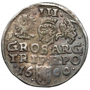 Sigismund III. Wasa, Trojak Wschowa 1600 - F beim Adler