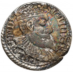 Sigismund III. Vasa, Trojak Olkusz 1598 - großer Kopf