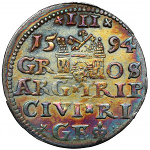 Žigmund III Vasa, Trojka Riga 1594 - LIV - raná