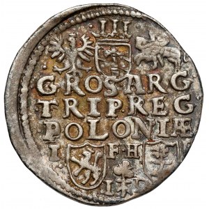 Sigismund III Vasa, Trojak Poznań 1596 ID - Datum auf Av.