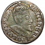 Žigmund III Vaza, Trojak Olkusz 1595 - mriežka pod bustou