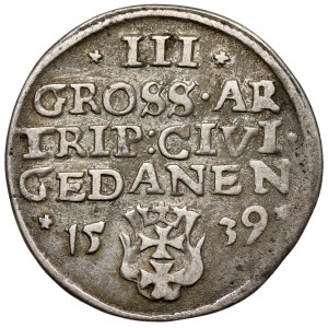 Sigismund I. der Alte, Trojak Danzig 1539