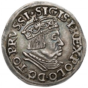 Sigismund I. der Alte, Trojak Danzig 1537 - früh