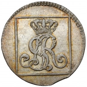 Poniatowski, stříbrný haléř 1767 FS - tečka z 320 - krásný