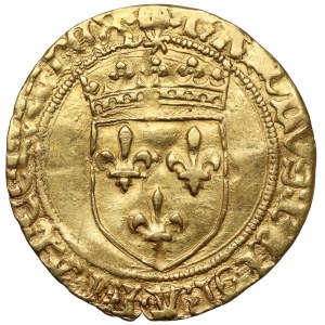 Francúzsko, Karol VIII, Écu d'Or bez dátumu (1483-1494)