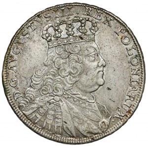 Augustus III Sas, půltalár Lipsko 1754 EDC - KRÁSNÝ a velmi vzácný