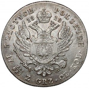 5 polnische Zloty 1818 IB - RARE Jahr