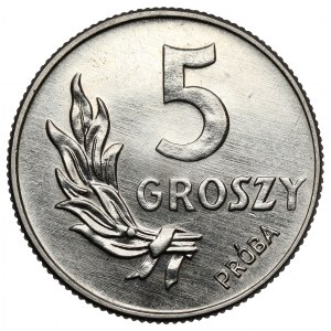 Próba NIKIEL 5 groszy 1949