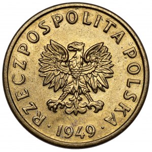 Probenahme Messing 5 Pfennige 1949