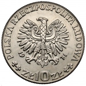 Próba CuNi 10 złotych 1971 FAO Kłosy