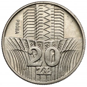 Próba CuNi 20 złotych 1973 Wieżowiec