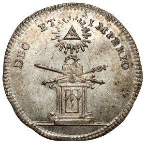 Rakousko, František I., korunovační žeton 1745 (ø22 mm) - pro císaře Svaté říše římské