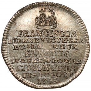 Austria, Franciszek I, Żeton koronacyjny 1745 (ø22mm) - na Świętego Cesarza Rzymskiego