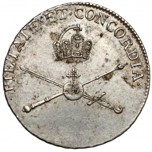 Rakúsko, Leopold II, korunovačný žetón 1790 (ø20 mm) - Korunovácia za cisára