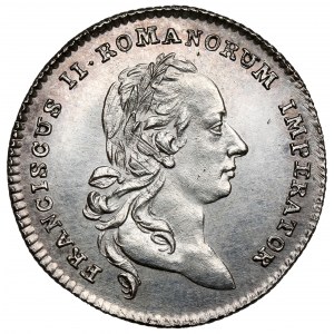 Rakúsko, František II., korunovačný žetón 1792 (ø21 mm) - Inaugurácia Františka II. vo Frankfurte