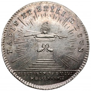 Austria, Franciszek II, Żeton koronacyjny 1792 (ø21mm) - Inauguracja Franciszka II we Frankfurcie