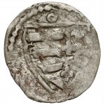 Ludwik Andegawenski, Denarius of Cracow - letter O - circle above the wing