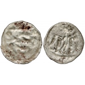 Ludwig Andegavensky, Cracow denarii ONE-sided pair - Av. and Rw. (2pc)