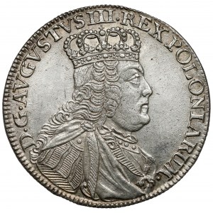 August III Sas, Ort Leipzig 1754 EC - narrow head