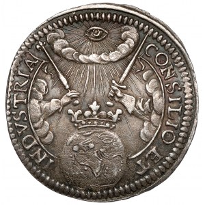 Rakousko, Leopold I., korunovační žeton 1658 (ø18 mm) - za císaře Svaté říše římské