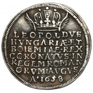 Austria, Leopold I, Żeton koronacyjny 1658 (ø29mm) - na Świętego Cesarza Rzymskiego