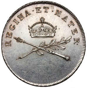 Rakousko, Leopold II, korunovační žeton 1791 (ø25mm) - Marie Louisa, česká královna