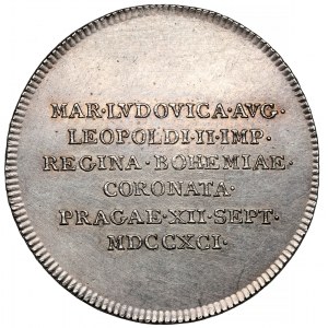 Österreich, Leopold II, Krönungsmünze 1791 (ø25mm) - Marie Louise Königin von Böhmen