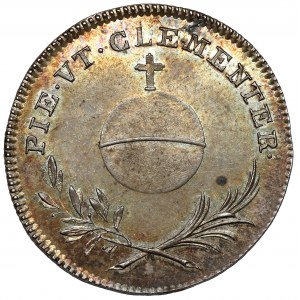 Rakúsko, František II., korunovačný žetón 1825 (ø20 mm) - Karolína Augusta, uhorská kráľovná