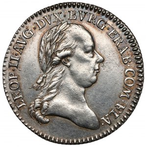 Rakousko, Leopold II, žeton 1791 (ø21mm) - Pocta Belgii