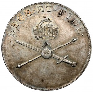 Rakúsko, František II., korunovačný žetón 1792 (ø25 mm) - pre rímskeho cisára
