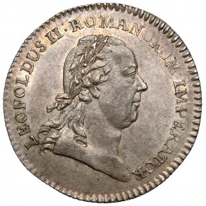 Rakúsko, Leopold II, korunovačný žetón 1790 (ø26 mm) - zvolenie za cisára