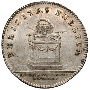 Austria, Leopold II, Coronation token 1790 (ø26mm) - election as Emperor