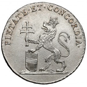 Rakúsko, Leopold II, korunovačný žetón 1790 (ø25 mm) - pre českého kráľa
