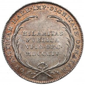 Rakúsko, František II., žetón z roku 1804 (ø20 mm) - prijatie titulu rakúskeho cisára