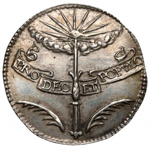 Austria, Ferdynand IV, Żeton koronacyjny 1653 (ø18mm) - na Świętego Cesarza Rzymskiego