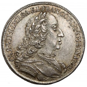 Rakousko, Karel VII., korunovační žeton 1742 (ø22mm) - pro císaře Svaté říše římské
