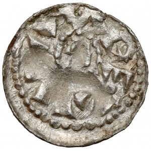 Boleslaw II the Bold, Denarius with rider - three points in favor of the rider