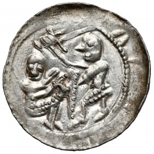 Ladislaus II the Exile, Denarius - Eagle and Hare - without signs