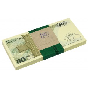 Paczka bankowa 50 złotych 1988 - HF
