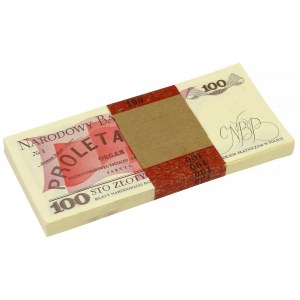 INFINITE Bank balíček 100 zlotých 1986 - PF (98ks)