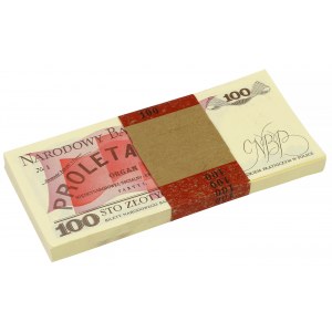 INFINITE Bank Paket von 100 Zloty 1986 - PF (98Stück)