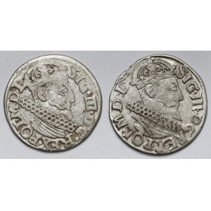 Sigismund III Vasa, Trojaks Krakow 1622 - set (2pcs)