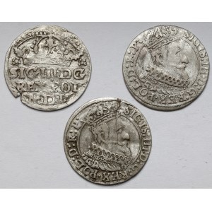 Zikmund III Vasa, Grosze 1624-1627 - sada (3ks)