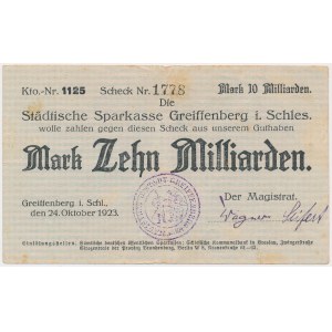 Gryfów Śląski (Greiffenberg in Schl.), 10 billion mk 1923