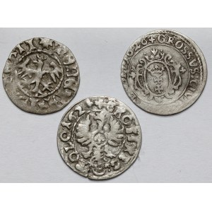 Jan Olbracht - Sigismund III Vasa, Halbpfennig und Pfennig - Satz (3 Stück)